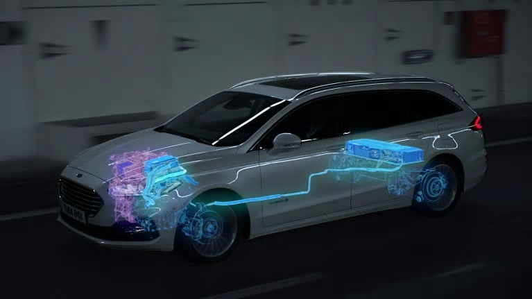 Ford Mondeo model showing Regenerative braking functions