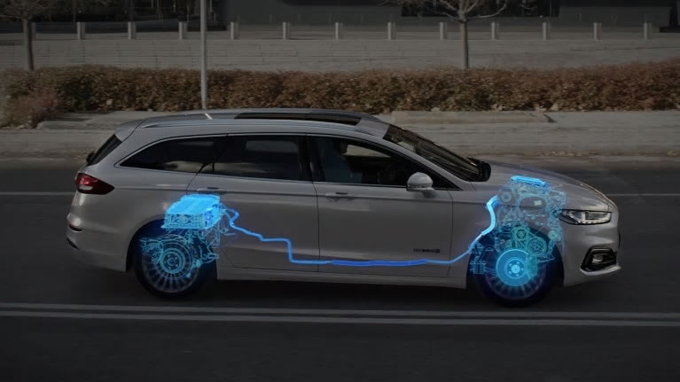 Ford Mondeo diagram showing Regenerative braking